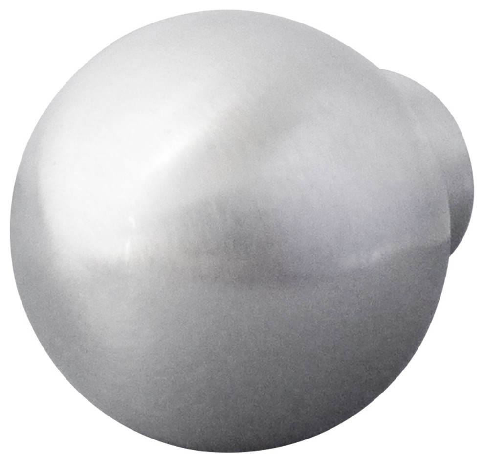 Ball Furniture Knob, Satin Stainless Steel