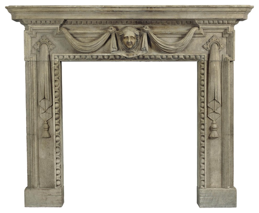 Antique Fireplaces out of Reclaimed Antique Stone (Mediterranean Style)