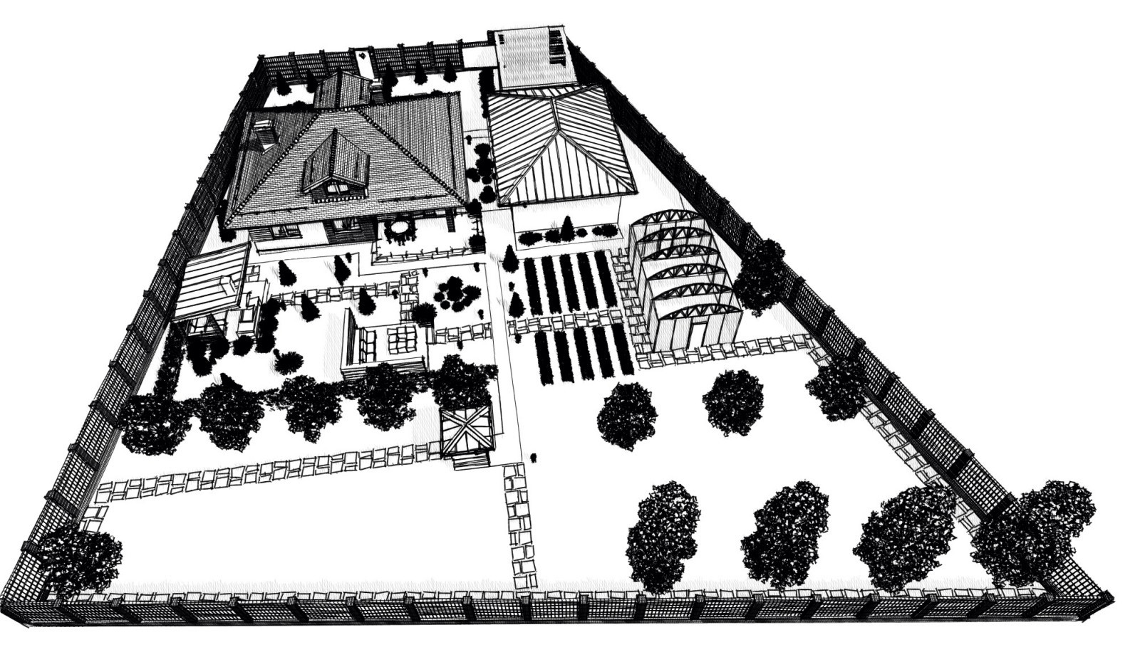 Эскизный проект благоустройства участка 1