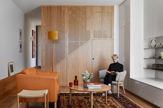 Hood House contemporary-vardagsrum