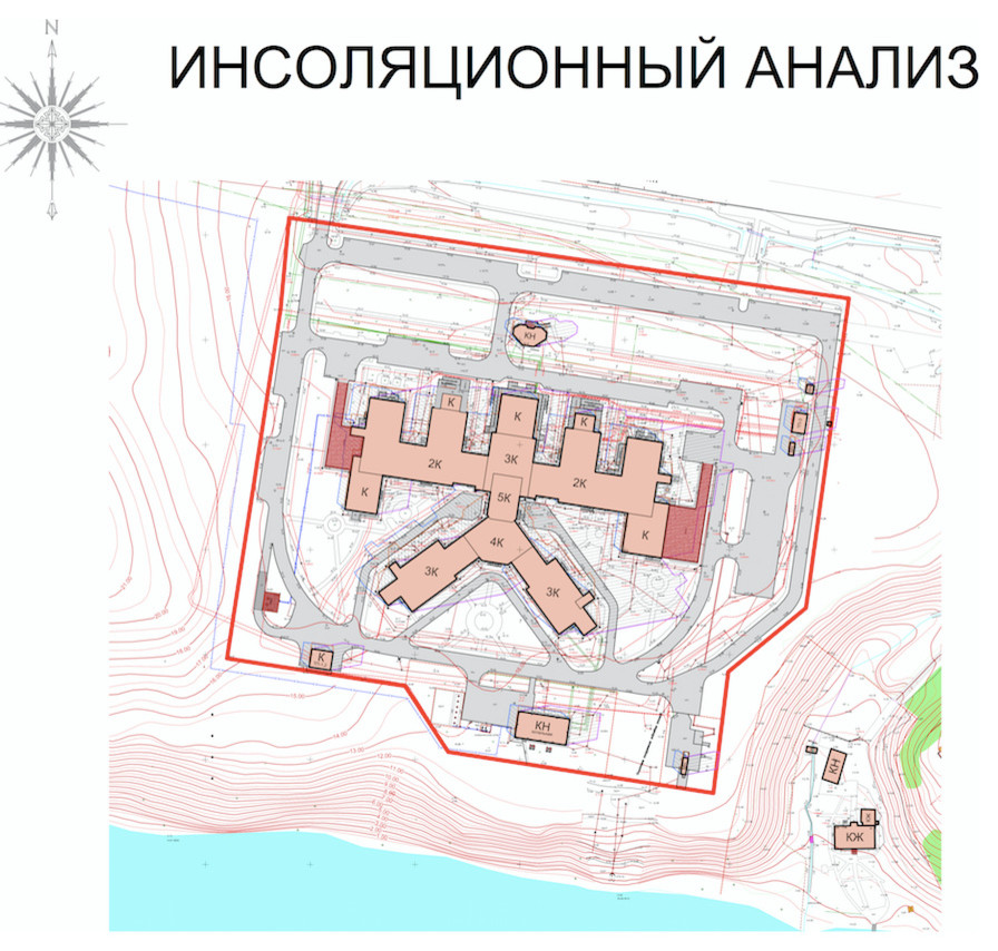 Инсоляционный анализ территории