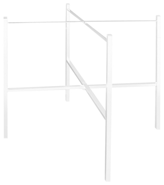 White Single Tray Stand