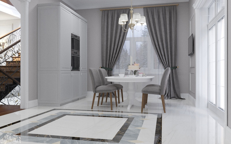 Классика. Проект в пос."Снегири" в г.Томск 2019 г.