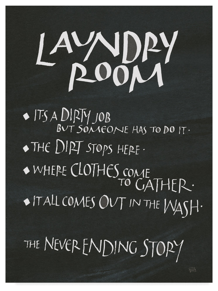 Chris Paschke 'Laundry Room Sayings' Canvas Art