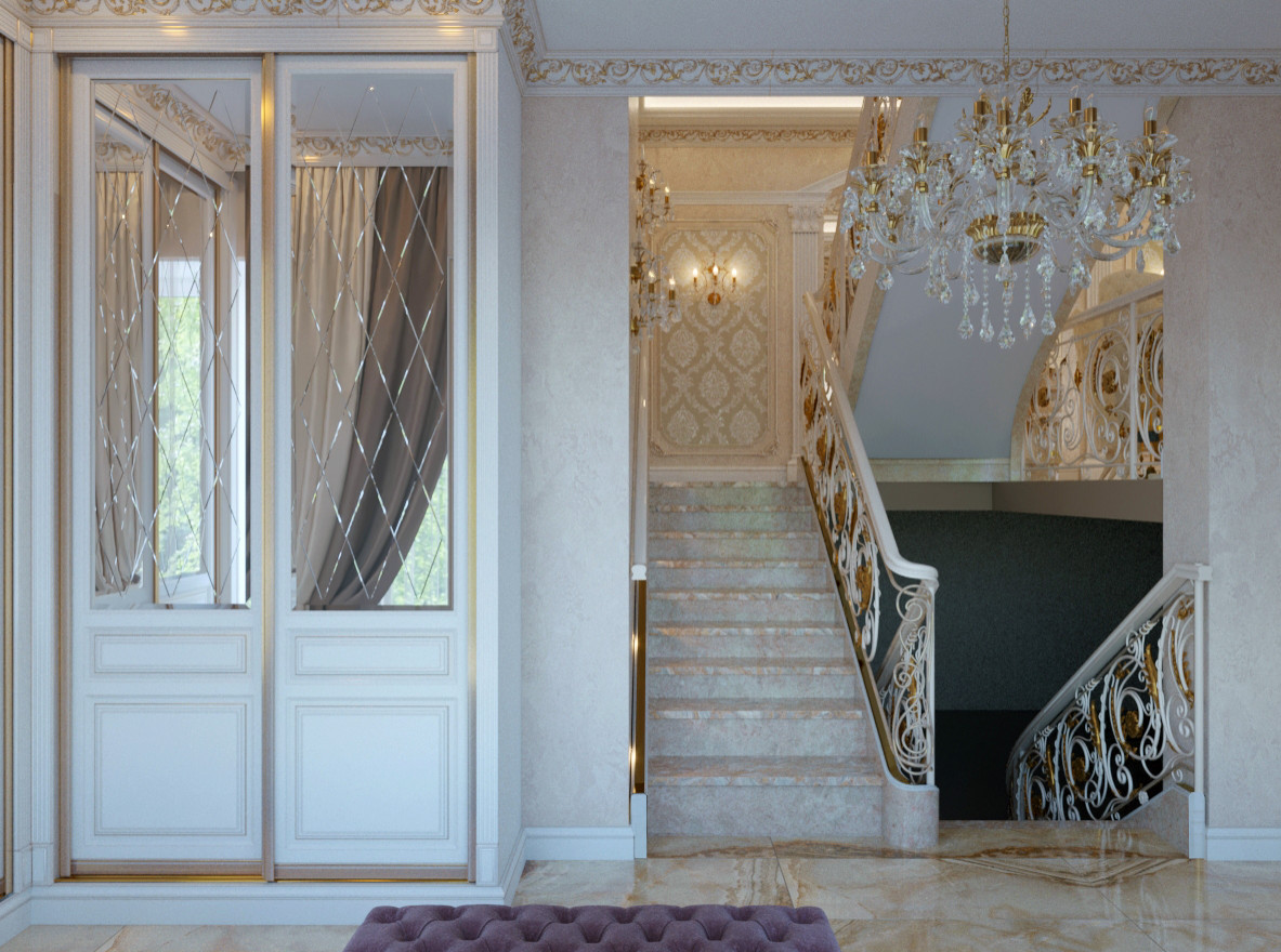 Дизайн интерьера загородного дома в классическом стиле