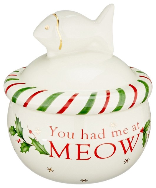 Holiday Cat Treat Jar