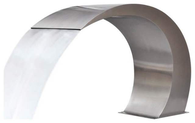 vidaXL Garden Waterfall Pool Fountain Stainless Steel, 45x30x60 cm