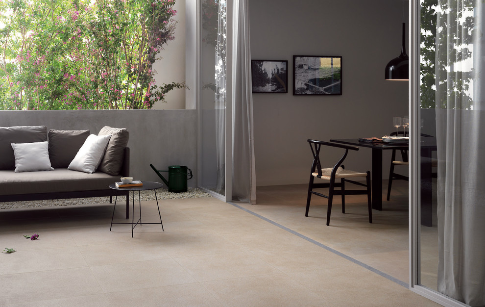Patio - transitional concrete patio idea with no cover