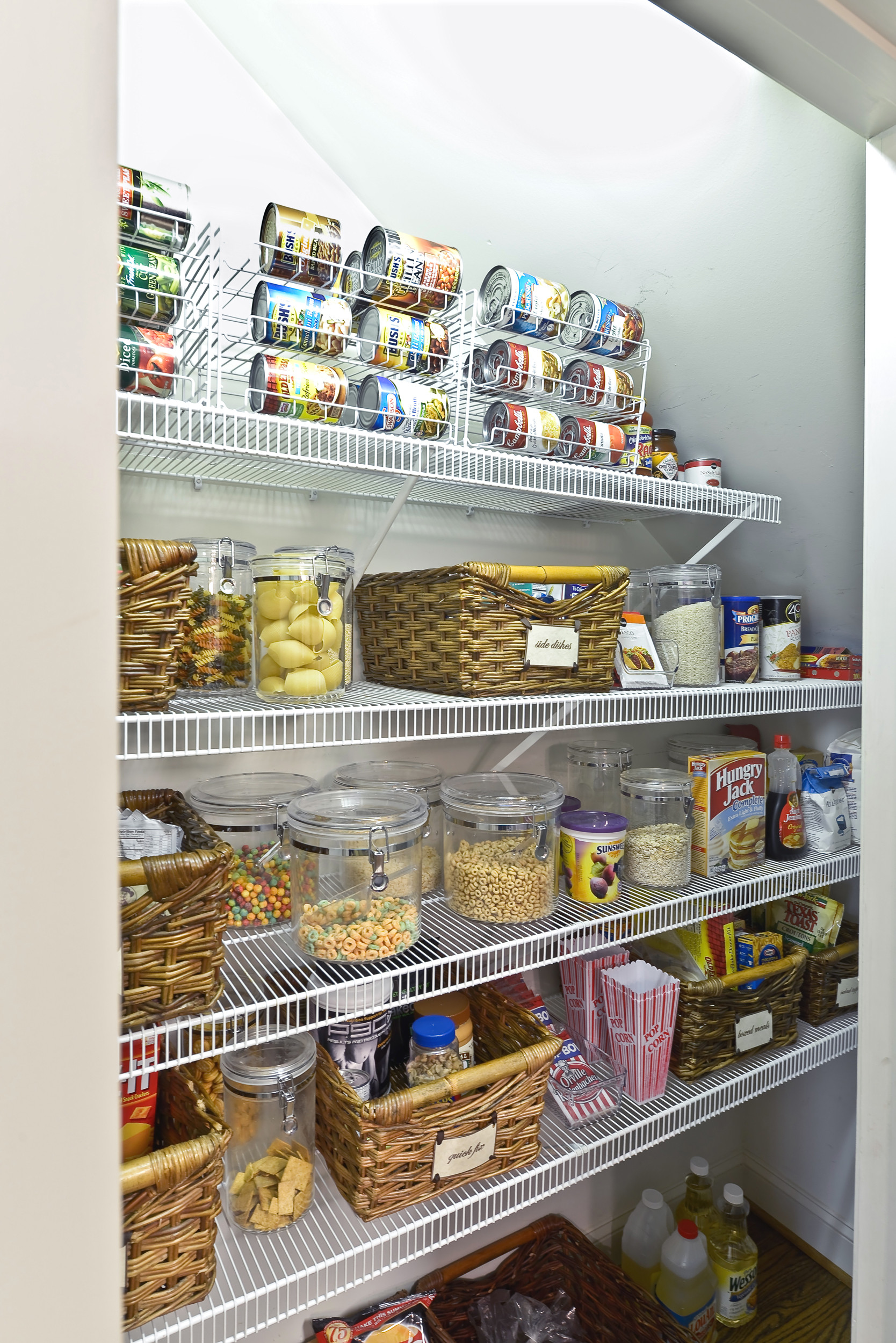 Wire Shelving For Pantry Houzz, Wire Shelving Pantry Closet