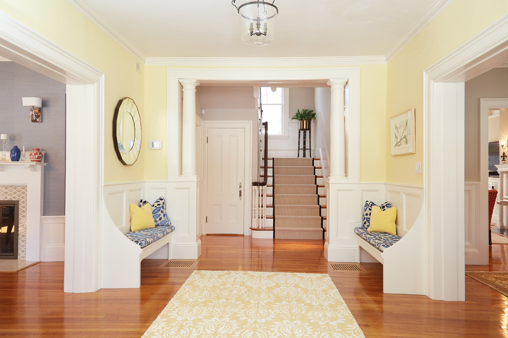 This is an example of a transitional entryway in Boston.