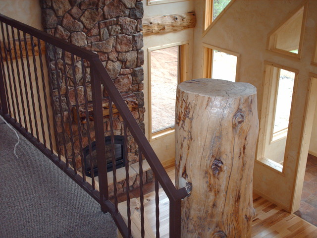 Beaver Mountain rustico-escalera