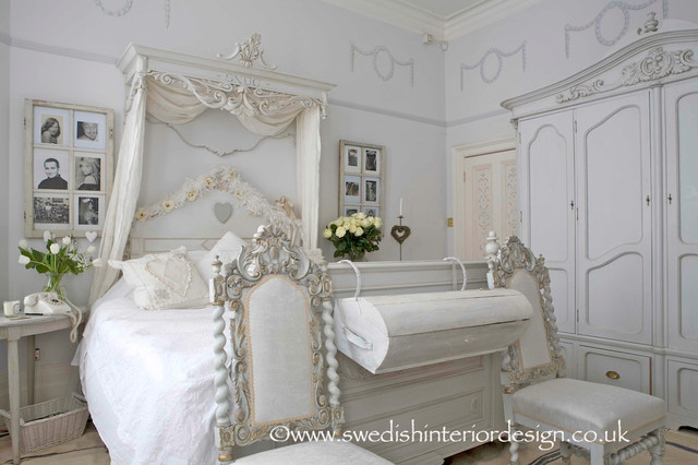 Swedish Gustavian Bedroom Traditional Bedroom London By