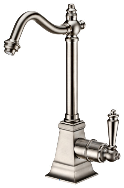 Whitehaus WHFH-C2011-BN BrushedNickel Cold Water Faucet w Traditional Spout