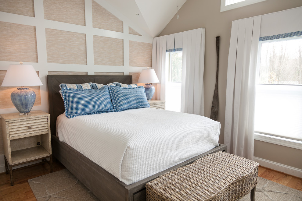 Inspiration for a beach style bedroom in Baltimore.