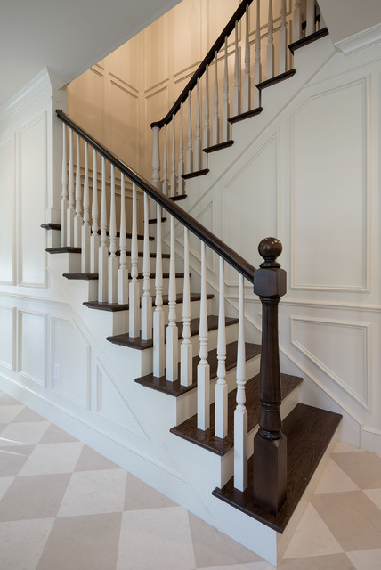 Berkeley Brick Home american-traditional-staircase