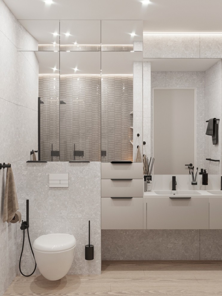 Минималистичная квартира в светлых тонах в ЖК Кристалл