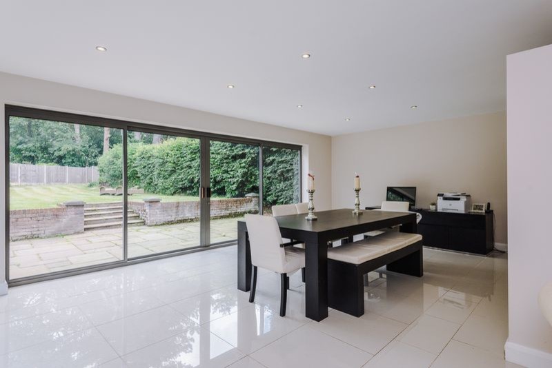 Inspiration for a large modern dining room in Hertfordshire.