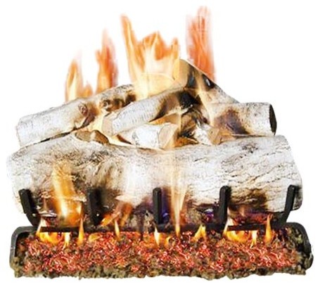 New Standard Mountain Birch Gas Logs 18 Transitional