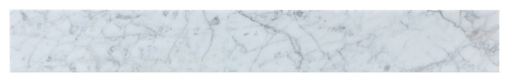 30" Backsplash, Carrara White