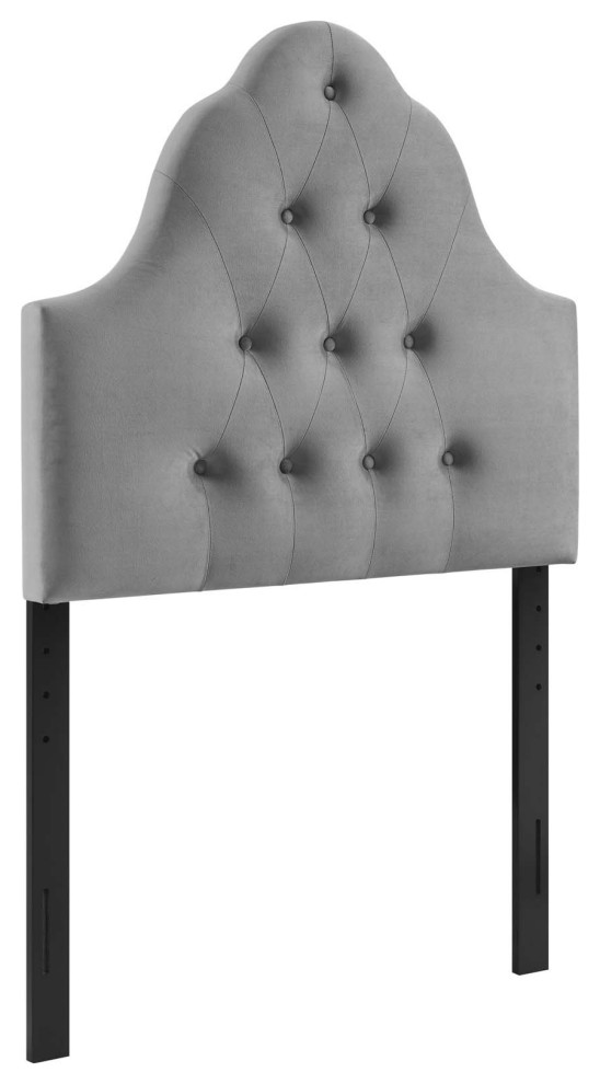 Sovereign Twin Diamond Tufted Performance Velvet Headboard, 4"L x 39"W