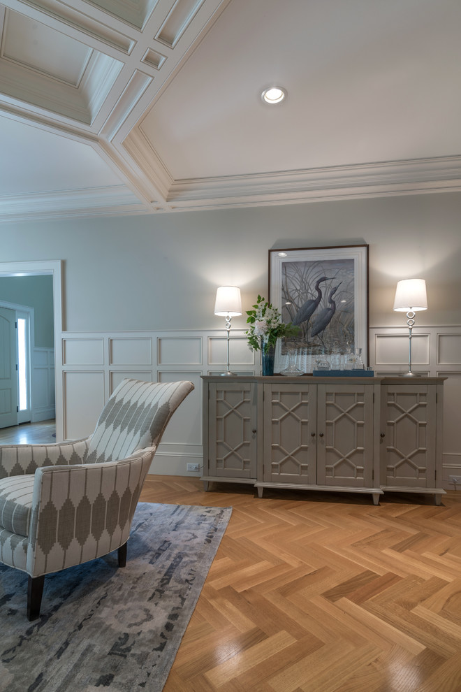 Inspiration for a transitional home design remodel in Boston