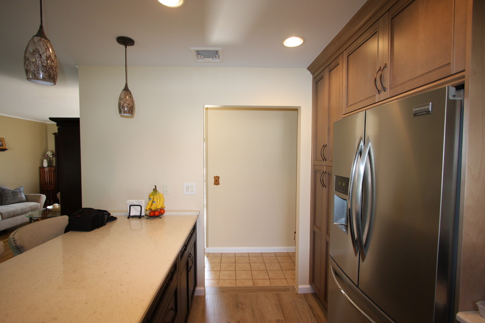 Inspiration for a transitional kitchen remodel in New York