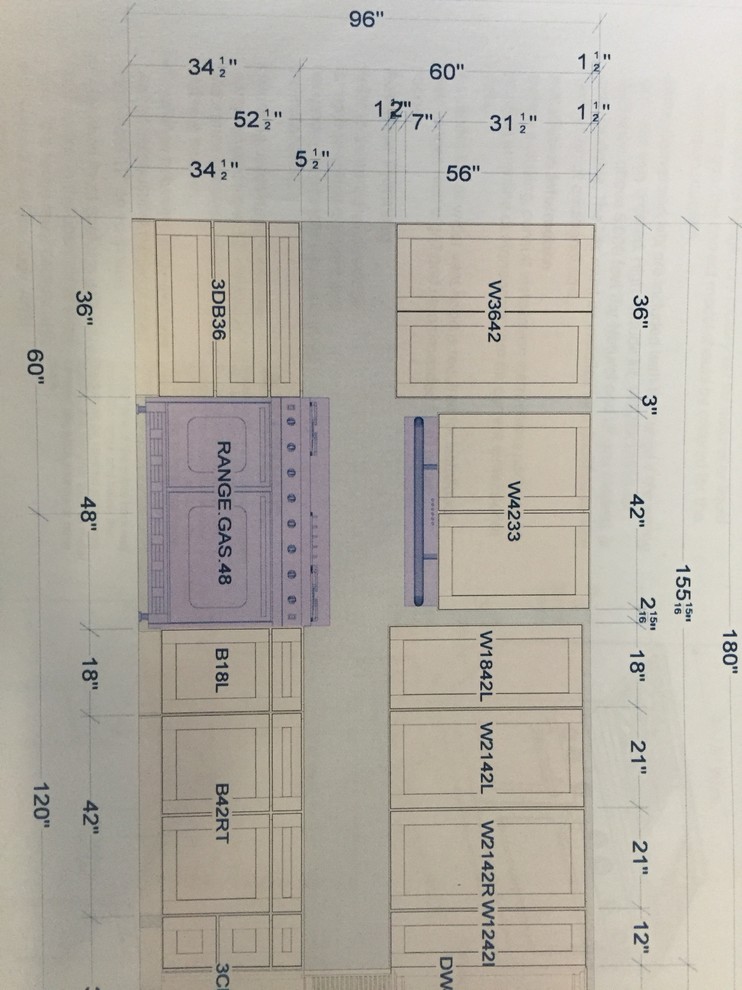 Stove depth is 28" vs counter 24"