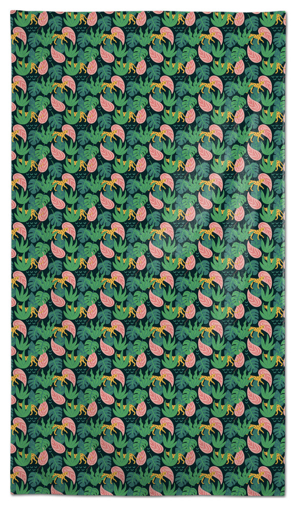 Tropical Cheetah 58 x 102 Outdoor Tablecloth