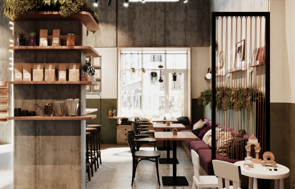 Проект кофейни-кондитерской, совмещённой с цветочным магазином