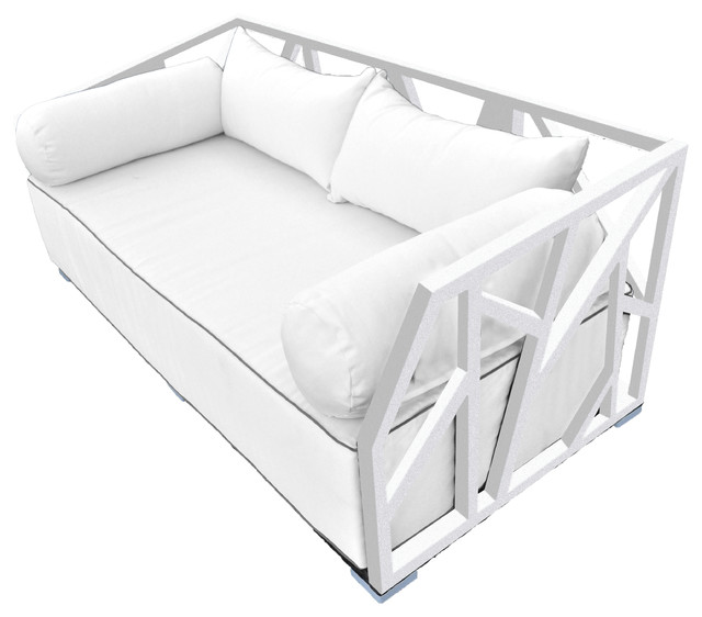 Shop for twin modern daybed online at target. solis nidum deep seated powder coated steel patio modern daybed white white