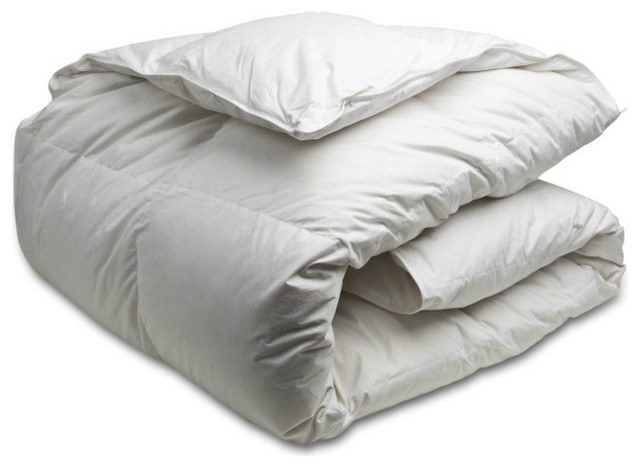 White Goose Down Duvet Traditional Duvet Inserts By Canadian