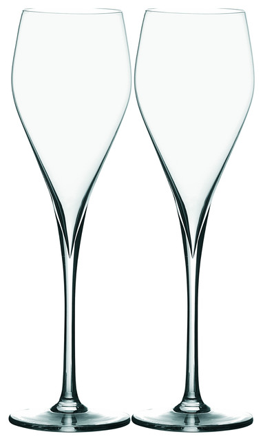 Peugeot Esprit 180 6 Ounce Champagne Glass Set Of 4 Contemporary Wine Glasses By Bigkitchen