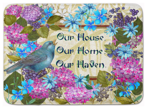 Our House Our Home Our Haven Machine Washable Memory Foam Mat