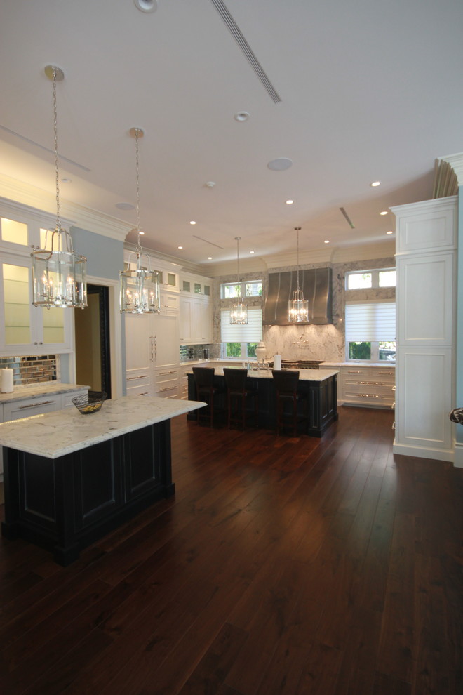 Inspiration for a transitional kitchen remodel in Miami