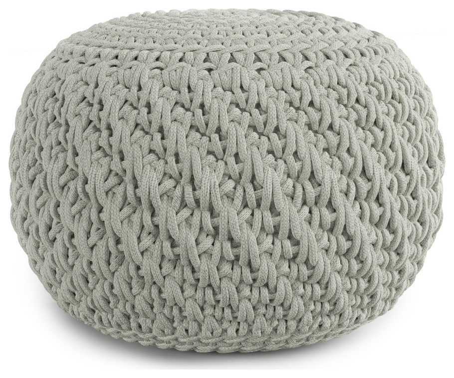 Nisi Round Knitted Outdoor/ Indoor Pouf