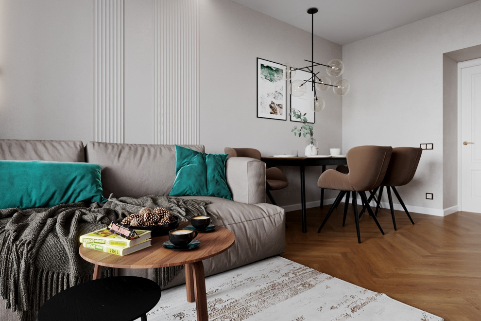 Квартира  с зелёными акцентами