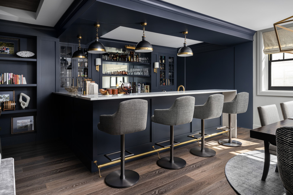 Northville New Construction - Cabinetry - Transitional - Home Bar ...