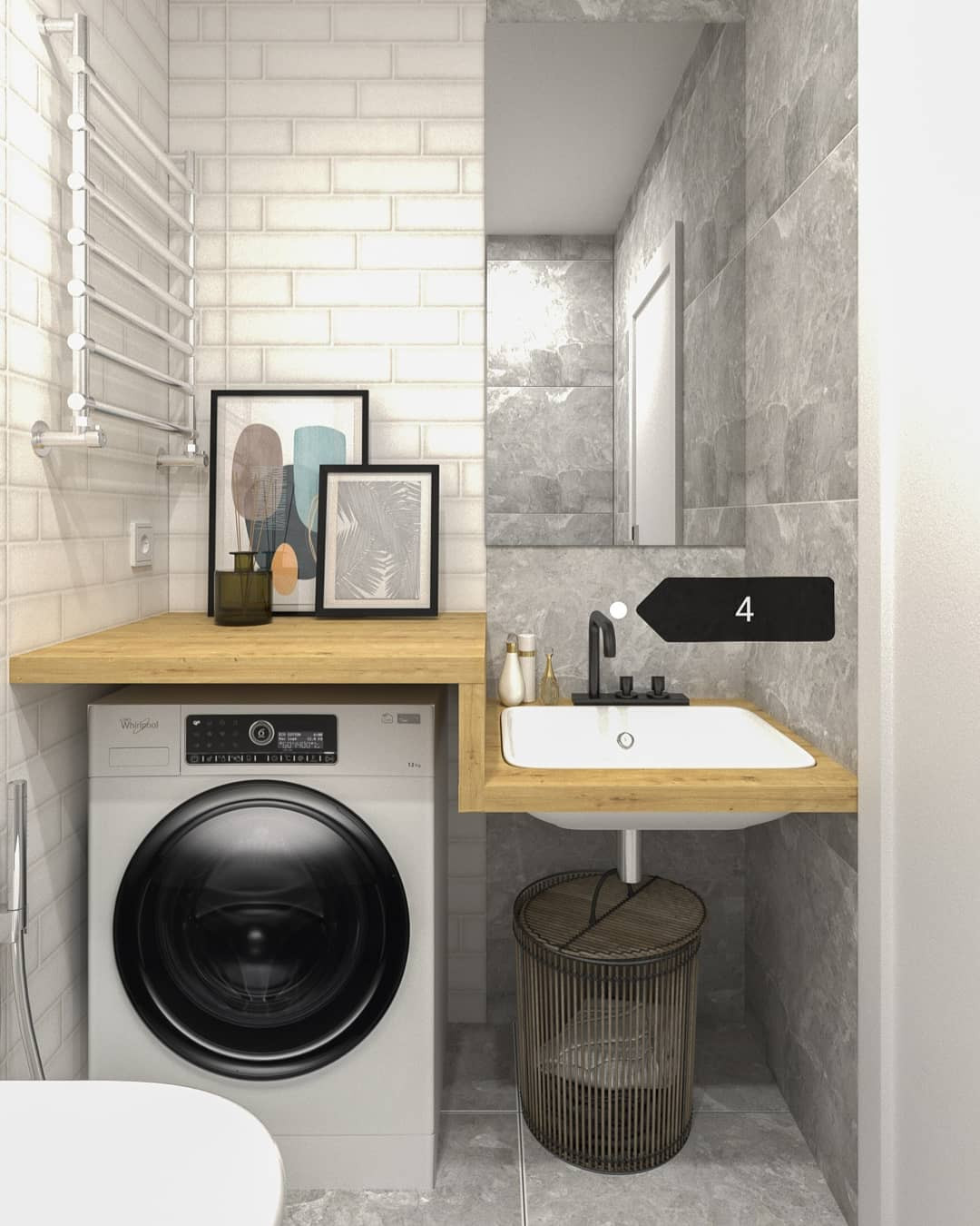 Дизайн-проект тумбы для ванной