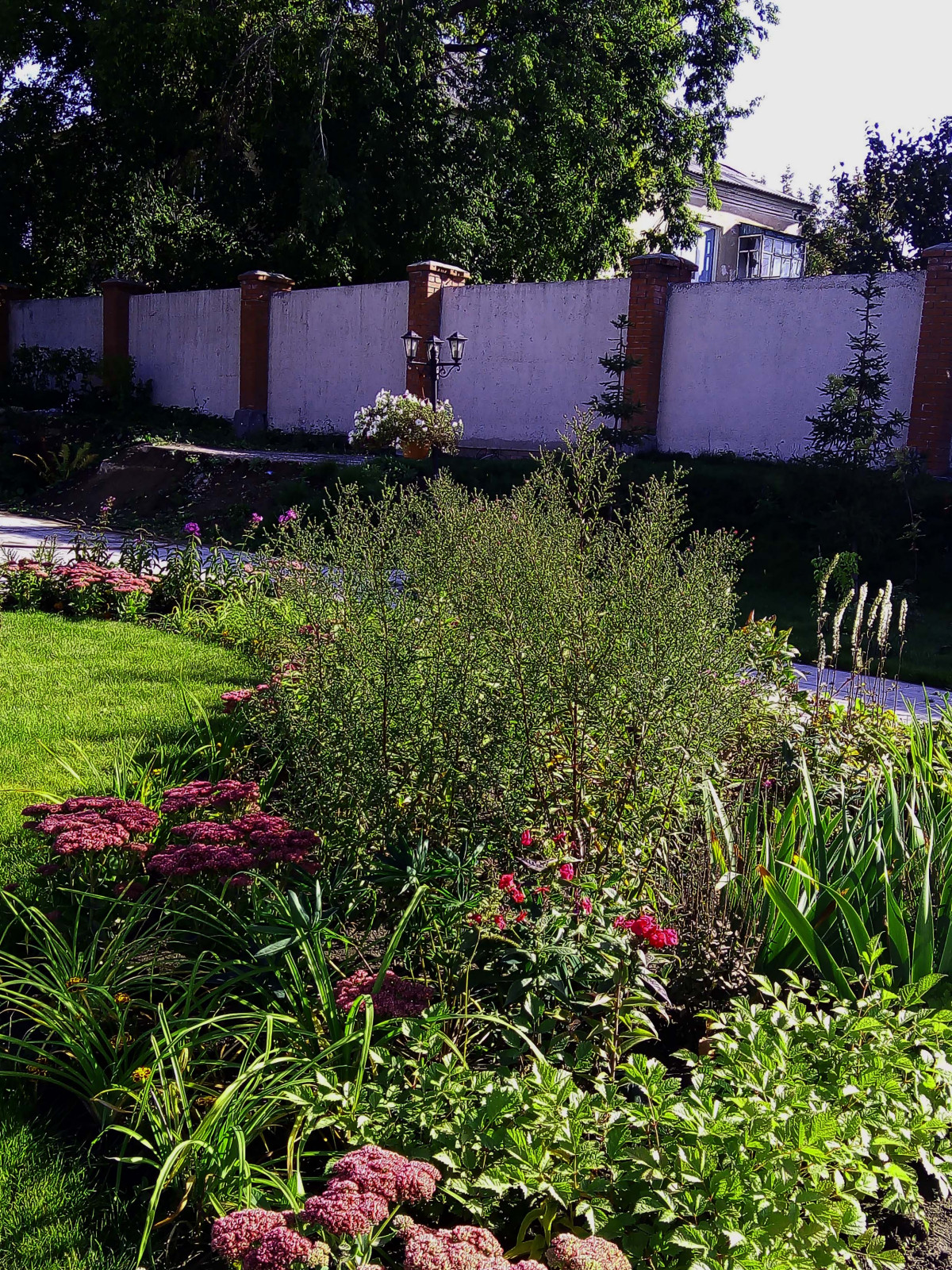 Цветники на территории храма