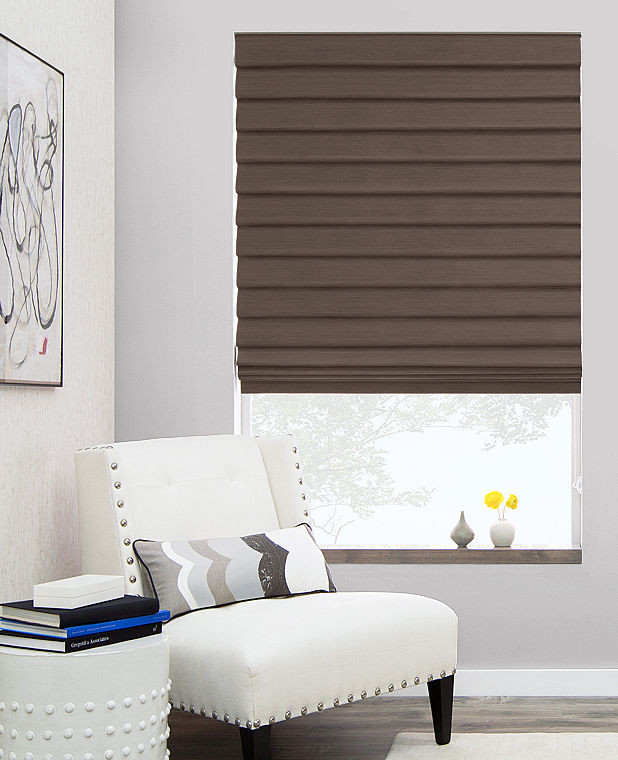 Pleated Roman Shades by The Shade Store