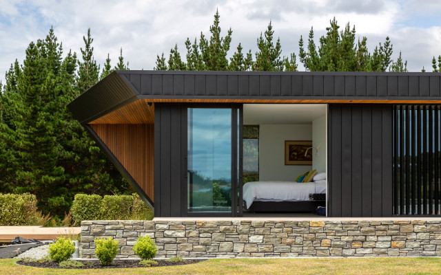 Waipu modern-sovrum