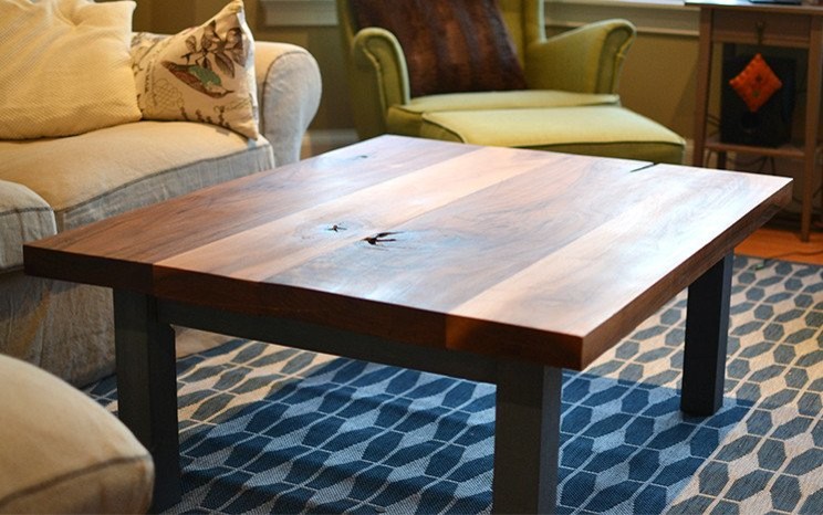 Mid-sized mountain style open concept medium tone wood floor home design photo in Orange County
