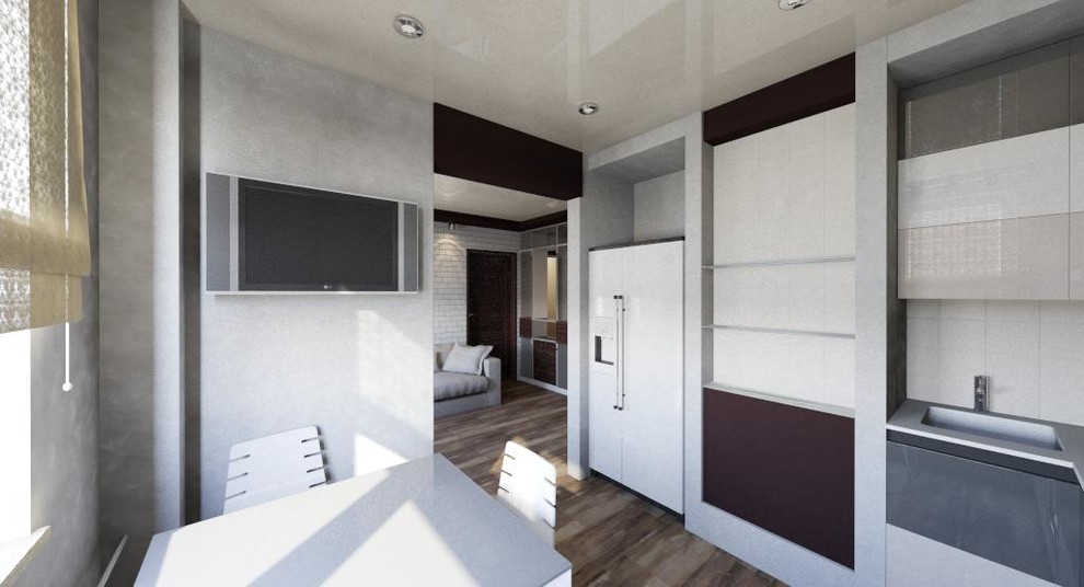 Двухкомнатная квартира в современном стиле - 64 м.кв.