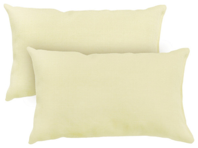 Rectangle Outdoor Accent Pillows, Set of 2, Tan
