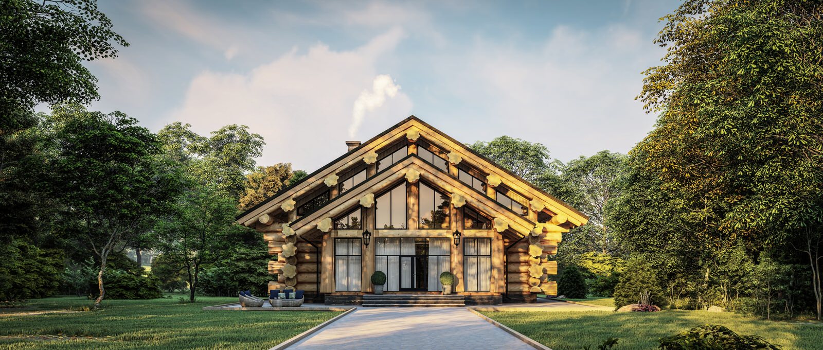 Дом из кедра «Аккем»