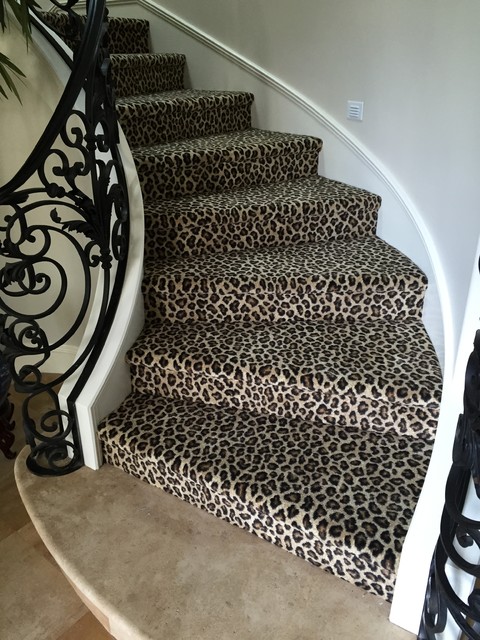 Animal Print Carpet, Rugs & Runners - Traditional - Staircase - Orange  County - by Hemphill's Rugs & Carpets | Houzz AU
