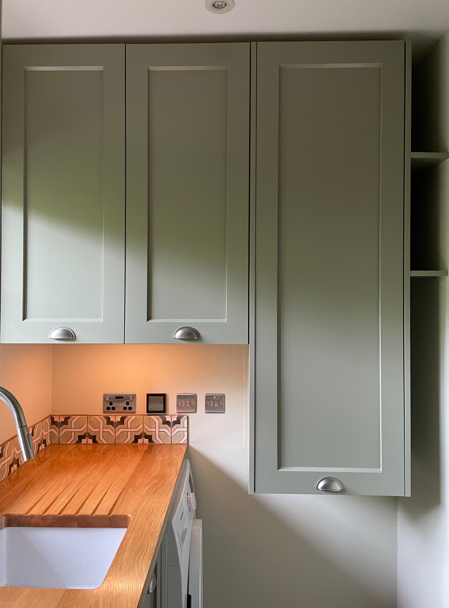 Bespoke cabinets for utility room