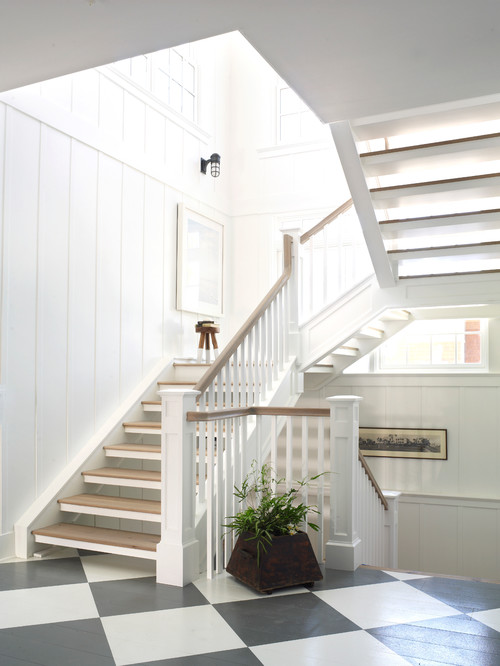 staircase design floating treads traditional