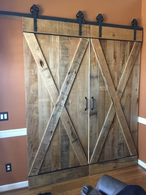 Office Barn Doors rustikal-arbeitszimmer