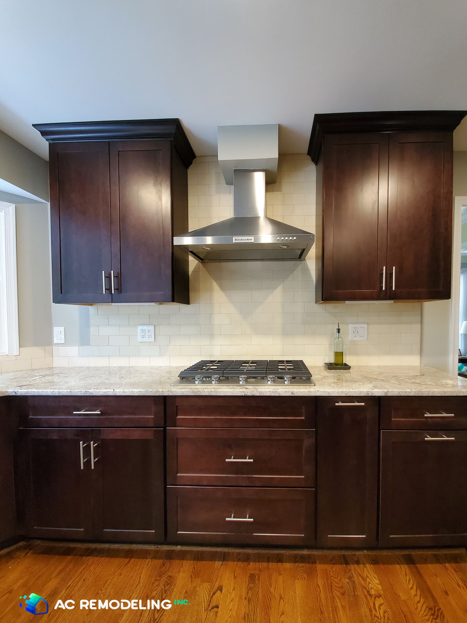 Espresso Cabinets for Transitional Kitchen